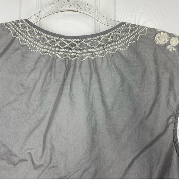J. Crew Festival Boho Embroidered Top in Gray - Picture 4 of 8